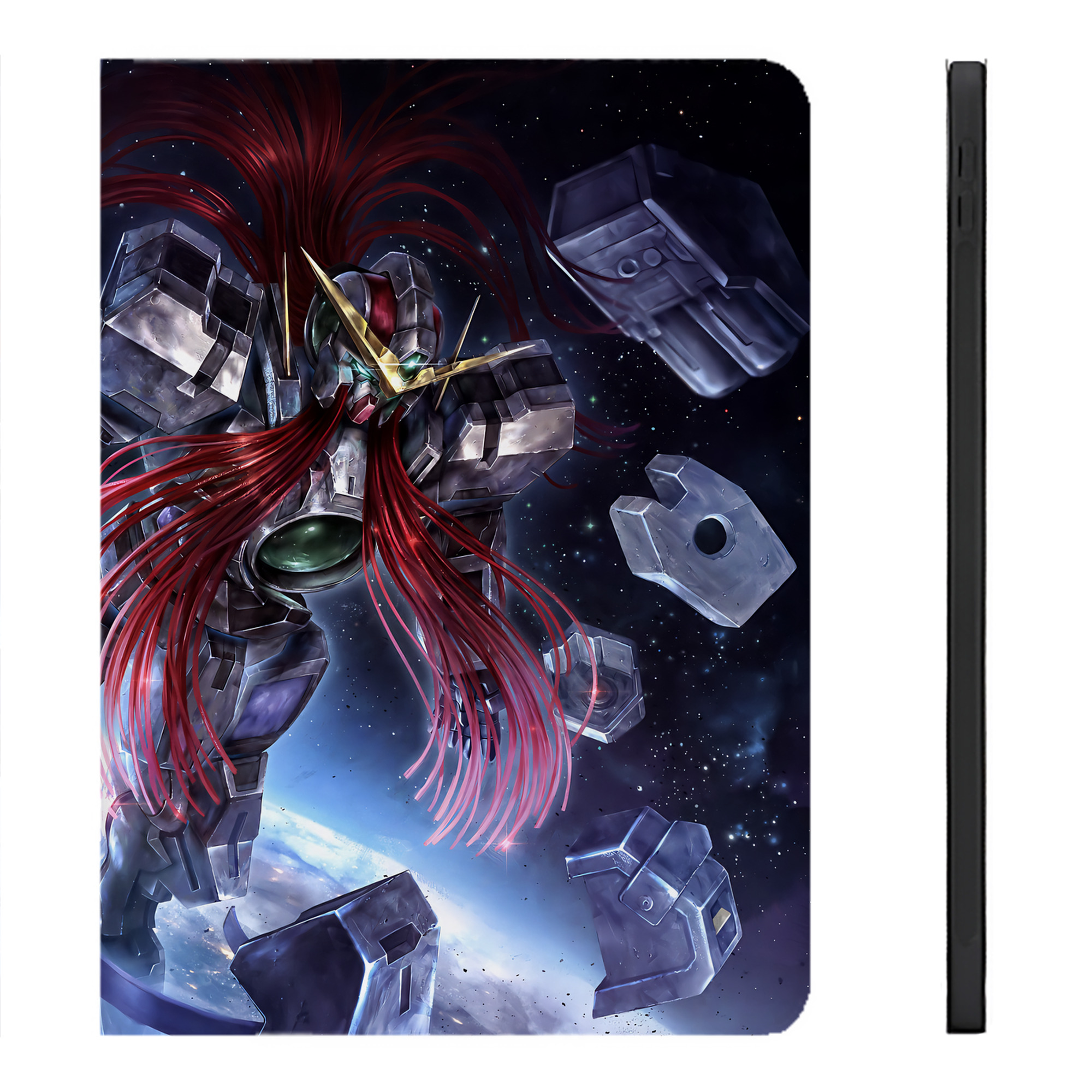 （画像用） 機動戦士ガンダム Mobile Suit Gundam IPadケース ペンホルダー付き ブックスタイルデザイン